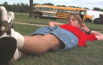 Casey McIntosh taking a break